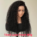 13x4 Deep Wave Lace Front Wigs Human Hair Deep Wave Curly Wig HD Lace Frontal Wigs Human Hair Pre Plucked Bleached Knots With Baby Hair Natural Color 200%