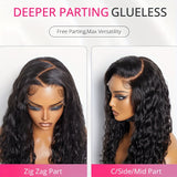 [200% Ready To Wear 5x5 Wig] 200% Ready To Wear 5x5 Bye Bye Knots Water Wave Human Hair Wig | Brazilian Virgin Hair Pre Plucked With Baby Hair | 5x5 Lace Closure Wigs For Women