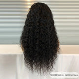 13x4 Deep Wave Lace Front Wigs Human Hair Deep Wave Curly Wig HD Lace Frontal Wigs Human Hair Pre Plucked Bleached Knots With Baby Hair Natural Color 200%