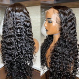 [200% Ready To Wear 5x5 Wig] 200% Ready To Wear 5x5 Bye Bye Knots Water Wave Human Hair Wig | Brazilian Virgin Hair Pre Plucked With Baby Hair | 5x5 Lace Closure Wigs For Women