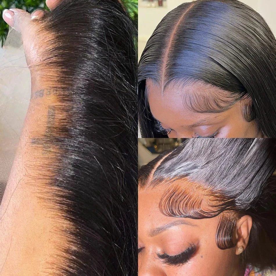 Hd Lace Frontal Wig 13x6 13x4 Lace Front Wig Human Hair 40Inch Bone Straight Transparent 360 Full Lace Human Hair Wigs for Women