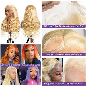 Belle 613 Blonde Body Wave HD Lace Wig