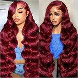 Raquel 99J Body Wave wigs 13x4 13x6 HD Lace Frontal 200 Density