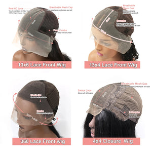 Hd Lace Frontal Wig 13x6 13x4 Lace Front Wig Human Hair 40Inch Bone Straight Transparent 360 Full Lace Human Hair Wigs for Women