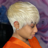 Elinam Layered Short Pixie Cut Brazilian Hair