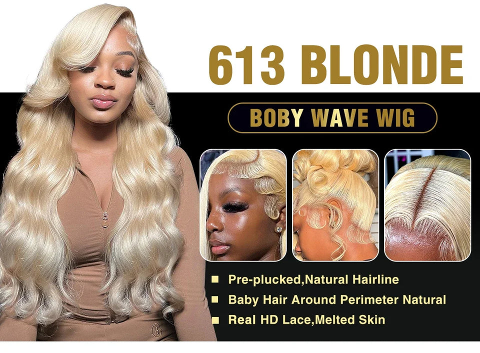 Belle 613 Blonde Body Wave HD Lace Wig
