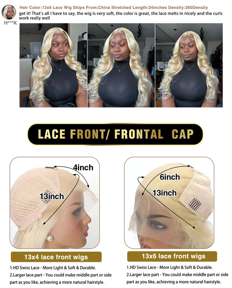 Belle 613 Blonde Body Wave HD Lace Wig