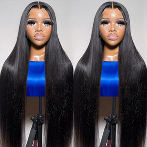 Hd Lace Frontal Wig 13x6 13x4 Lace Front Wig Human Hair 40Inch Bone Straight Transparent 360 Full Lace Human Hair Wigs for Women