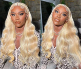 613 Blonde Body Wave Bundles Human Hair Remy Brazilian 1/3/4 Human Hair Bundles Deal 100% Human Hair Extensions 34 36 38 40 Inch