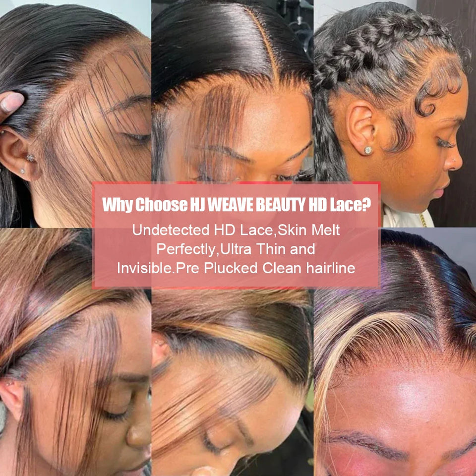 Hd Lace Frontal Wig 13x6 13x4 Lace Front Wig Human Hair 40Inch Bone Straight Transparent 360 Full Lace Human Hair Wigs for Women