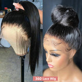 Hd Lace Frontal Wig 13x6 13x4 Lace Front Wig Human Hair 40Inch Bone Straight Transparent 360 Full Lace Human Hair Wigs for Women