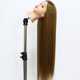 NEVERLAND 30'' 75cm long thick hairs practice Training Head Hairdressing Styling Synthesis Training Mannequin Doll Head