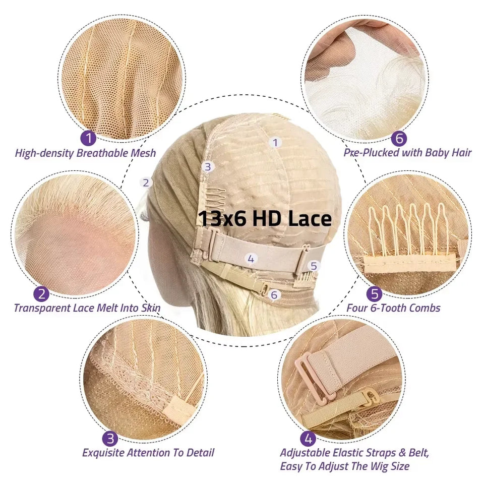 Belle 613 Blonde Body Wave HD Lace Wig