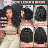 250 Density Curly Short Bob Wig Glueless Wig Human Hair Brazilian Deep Wave 13x4 13X6 HD Lace Frontal Human Hair Wig For Women