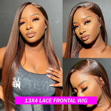 Chocolate Brown Lace Front Wig 13x4 Brown Wig Lace Front Wig for Women 13x4 13x6 lace Human Hair Wig for Daily Wear 40 46 inches