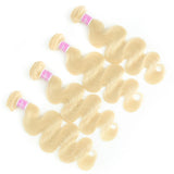 613 Blonde Body Wave Bundles Human Hair Remy Brazilian 1/3/4 Human Hair Bundles Deal 100% Human Hair Extensions 34 36 38 40 Inch