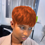 Elinam Layered Short Pixie Cut Brazilian Hair