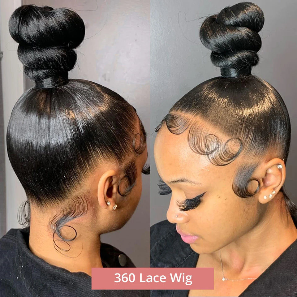 Hd Lace Frontal Wig 13x6 13x4 Lace Front Wig Human Hair 40Inch Bone Straight Transparent 360 Full Lace Human Hair Wigs for Women