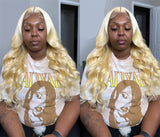 613 Blonde Body Wave Bundles Human Hair Remy Brazilian 1/3/4 Human Hair Bundles Deal 100% Human Hair Extensions 34 36 38 40 Inch