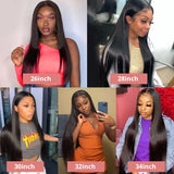 Hd Lace Frontal Wig 13x6 13x4 Lace Front Wig Human Hair 40Inch Bone Straight Transparent 360 Full Lace Human Hair Wigs for Women