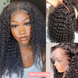250 Density Curly Short Bob Wig Glueless Wig Human Hair Brazilian Deep Wave 13x4 13X6 HD Lace Frontal Human Hair Wig For Women