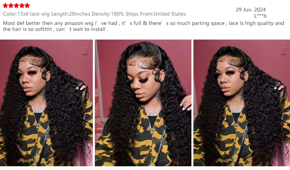 Fafa Deep Water Wave Curly Frontal