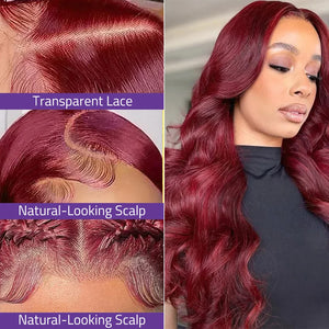 Raquel 99J Body Wave wigs 13x4 13x6 HD Lace Frontal 200 Density