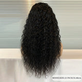 13x4 Deep Wave Lace Front Wigs Human Hair Deep Wave Curly Wig HD Lace Frontal Wigs Human Hair Pre Plucked Bleached Knots With Baby Hair Natural Color 200%