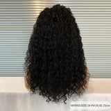 13x4 Deep Wave Lace Front Wigs Human Hair Deep Wave Curly Wig HD Lace Frontal Wigs Human Hair Pre Plucked Bleached Knots With Baby Hair Natural Color 200%