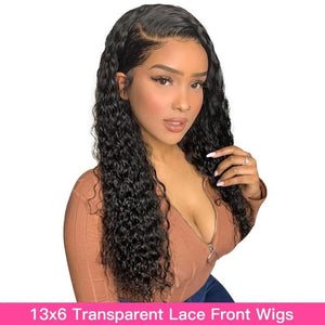 Transparent Preplucked Lace Human Hair Wigs with Baby Hair