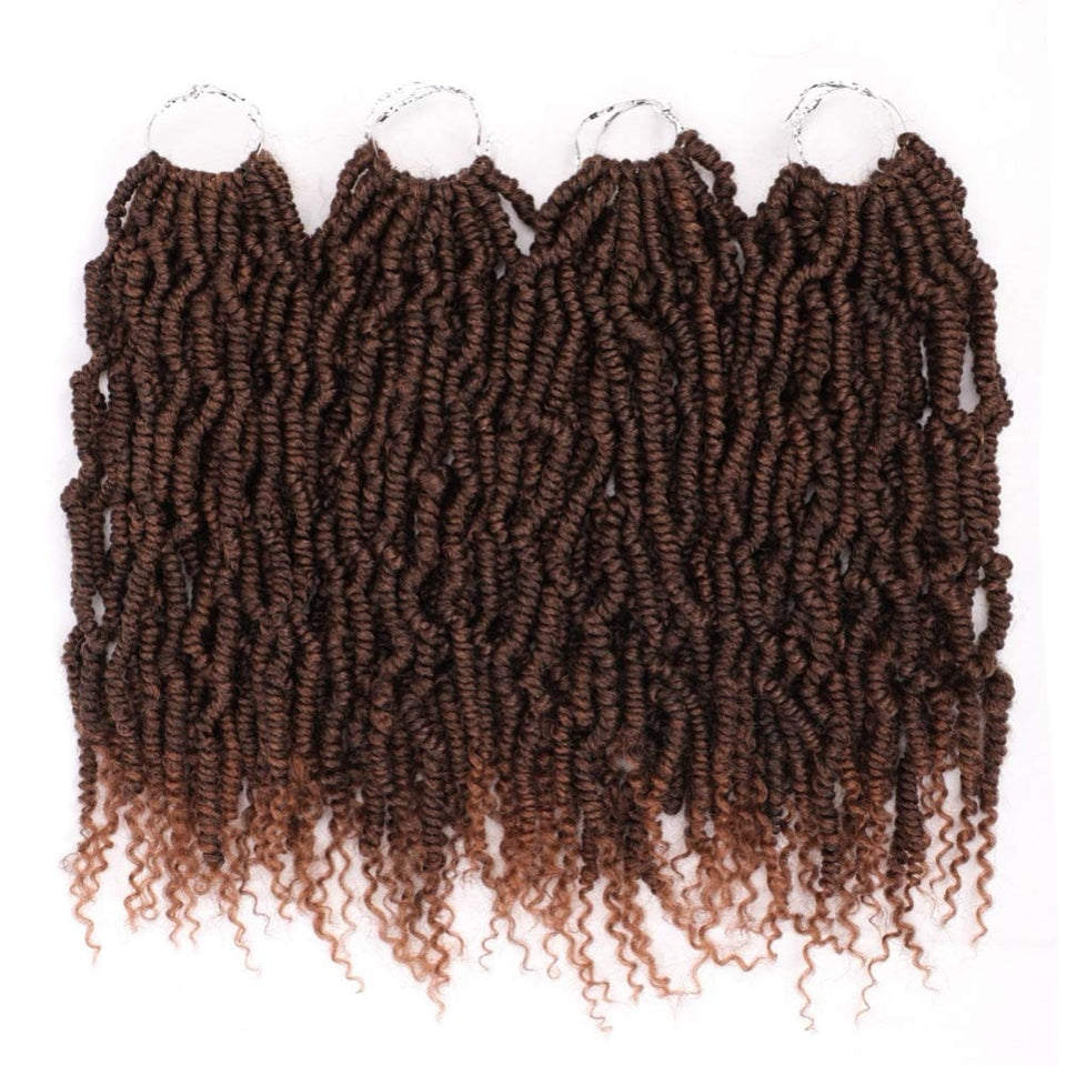Black Star 14Inch 24 Strands/pack Bomb Twist crochet hair Braiding Hair Passion Spring Twists Synthetic Crotchet Hair Extension