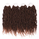 Black Star 14Inch 24 Strands/pack Bomb Twist crochet hair Braiding Hair Passion Spring Twists Synthetic Crotchet Hair Extension
