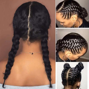 Zetvaa 13x4 front Lace / 16inches / China, 150 density 180 Density Pre Plucked Full Lace Human Hair Wigs Glueless Full Lace Wig Human Hair 360 Lace Straight Wigs For Black Women Remy
