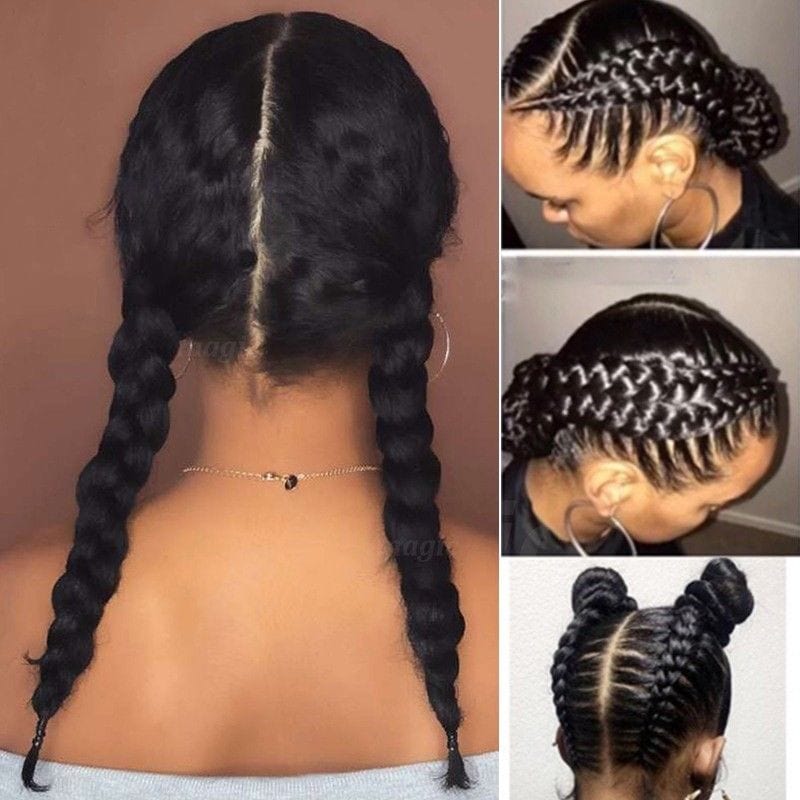 Zetvaa 13x4 front Lace / 16inches / China, 150 density 180 Density Pre Plucked Full Lace Human Hair Wigs Glueless Full Lace Wig Human Hair 360 Lace Straight Wigs For Black Women Remy