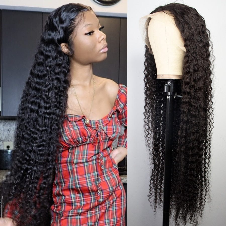 Zetvaa 30 32 Inch Curly Human Hair Deep Wave Frontal Wigs For Black Women Brazilian 13x4 HD Wet And Wavy Water Wave Lace Front Wig