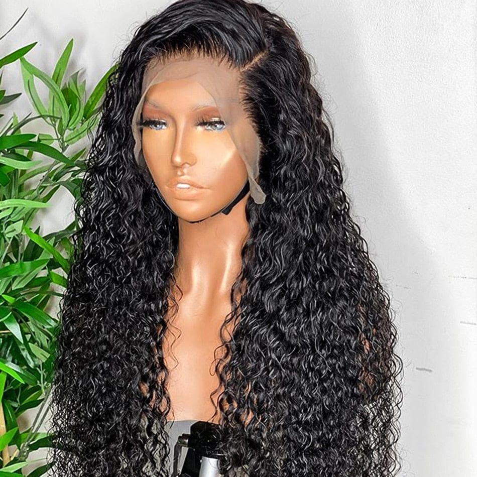 Zetvaa 30 32 Inch Curly Human Hair Deep Wave Frontal Wigs For Black Women Brazilian 13x4 HD Wet And Wavy Water Wave Lace Front Wig