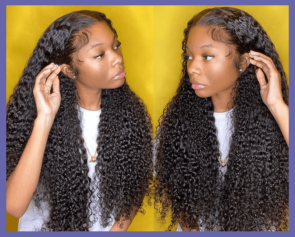 Zetvaa 30 34 Inch Loose Deep Wave HD Frontal Wigs for Women Curly Human Hair Brazilian 13x4 Wet And Wavy Water Wave Full Lace Front Wig