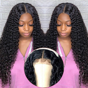Zetvaa 7 pcs/lot wholesale afro kinky curly human hair wig 4×4 lace closure wig Brazilian lace front human hair Wigs for women