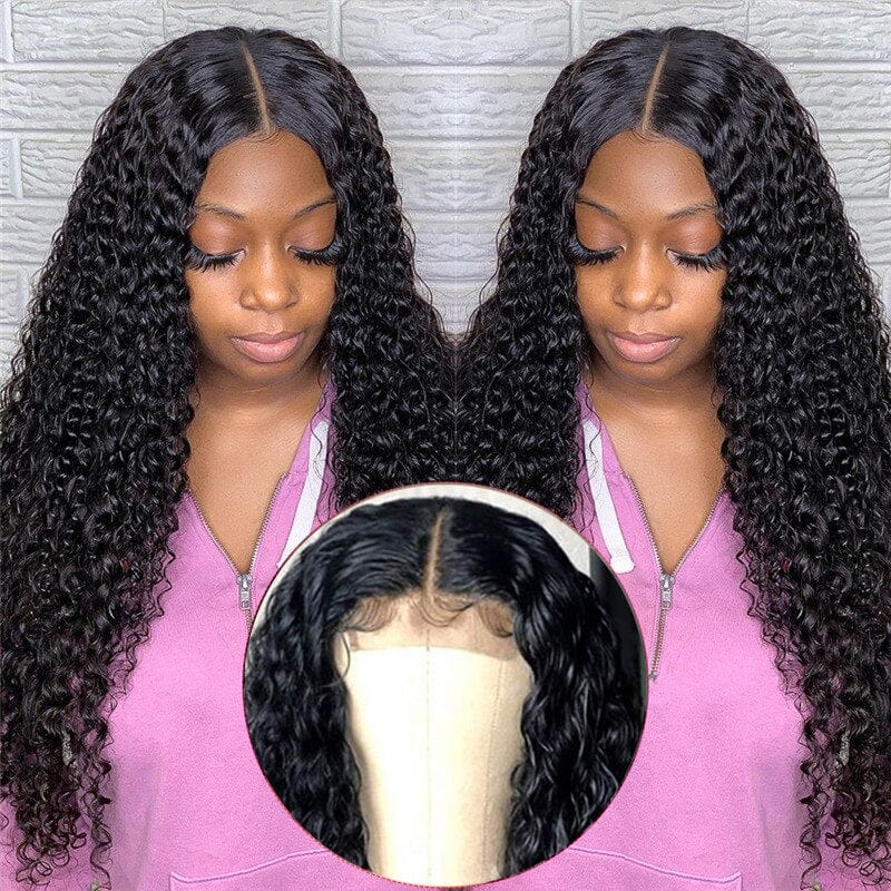 Zetvaa 7 pcs/lot wholesale afro kinky curly human hair wig 4×4 lace closure wig Brazilian lace front human hair Wigs for women
