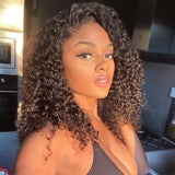 Zetvaa Deep Curly Lace Front Human Hair Wigs 13x6 Lace Frontal Wigs Brazilian Deep Wave Short Bob Lace Frontal Wig180 Density Wigs Remy