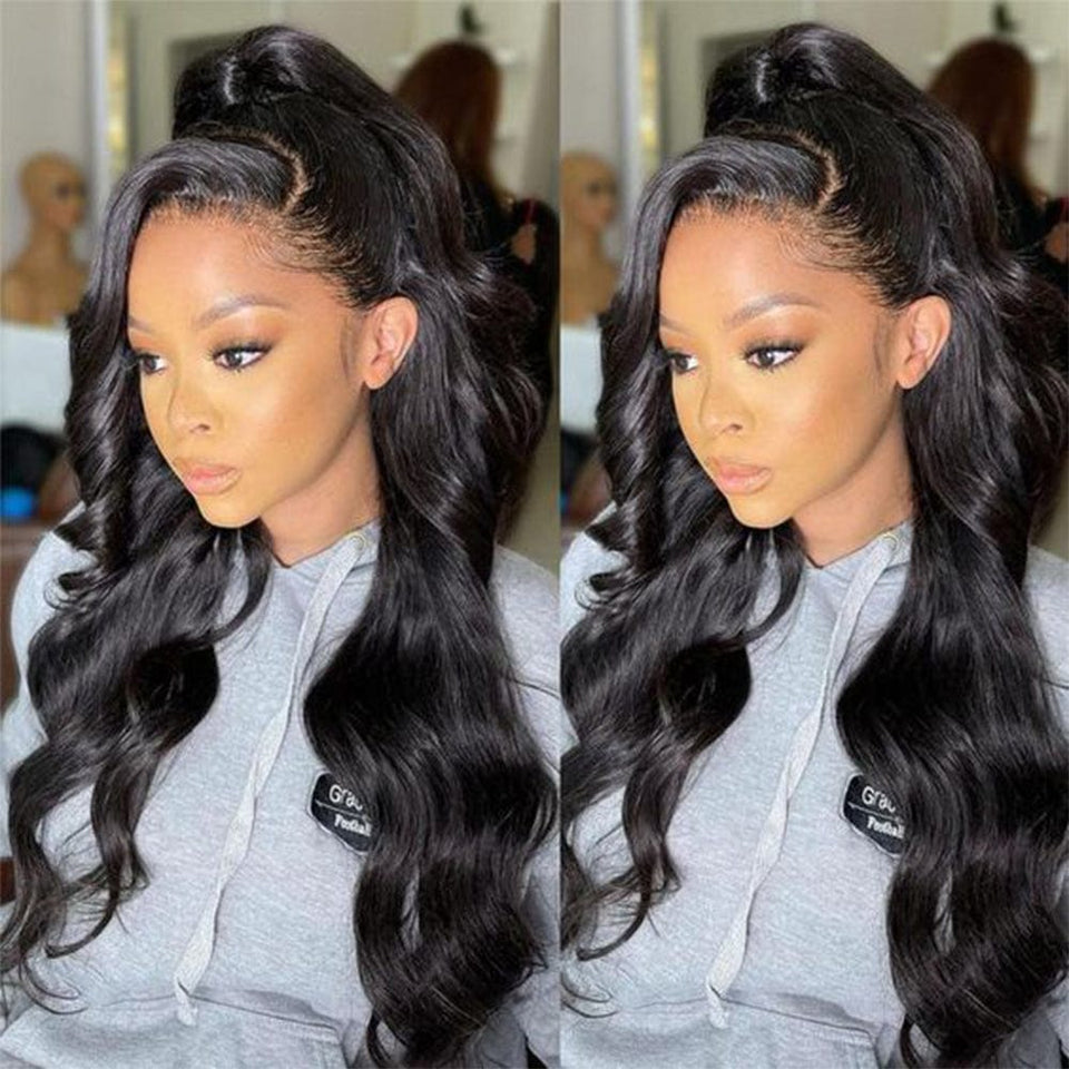Zetvaa HD Transparent Body Wave Lace Front Human Hair Wigs For Black Women 4x4 13x4 Lace Frontal Closure Wig Pre Plucked With Baby Hair