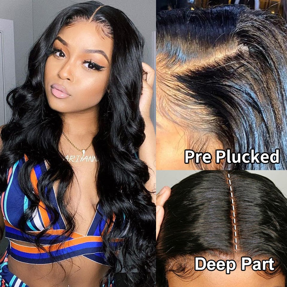 Zetvaa HD Transparent Body Wave Lace Front Human Hair Wigs For Black Women 4x4 13x4 Lace Frontal Closure Wig Pre Plucked With Baby Hair