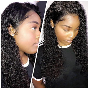 Zetvaa lace front human hair wigs for Black Women deep wave curly hd frontal bob wig brazilian afro short long 30 inch water wig full