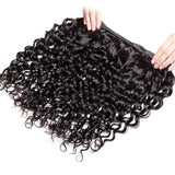 Zetvaa Peruvian 10A  Water Wave Bundles Unprocessed Water Wave Curly Human Hair Weave Bundles Remy Water Wave Hair Extensions No Tangle