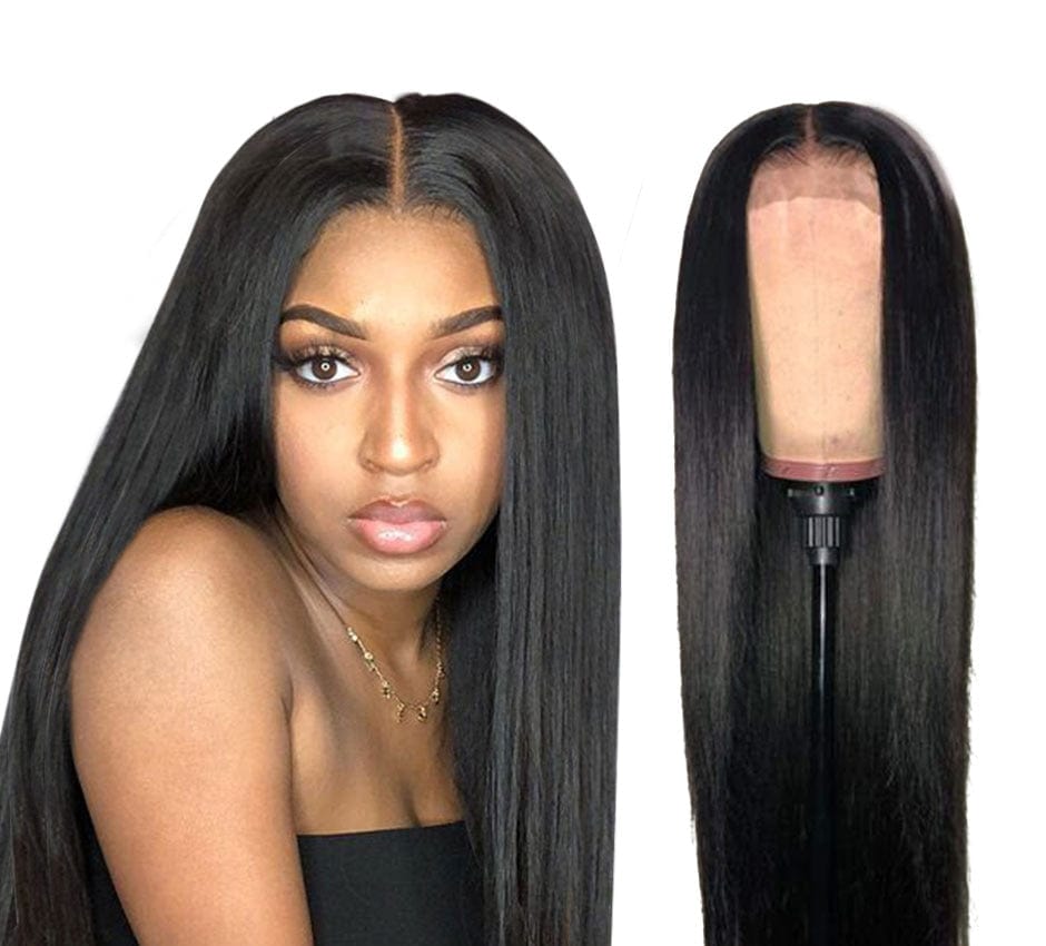 Zetvaa Straight Lace Front Human Hair Wigs For Women 13X6 HD Lace Frontal Wig 4X4 Long Malaysian Straight Lace Closure Wig