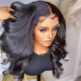Zetvaa Transparent Body Wave Lace Front Wig 220 Raw Wavy Human Hair Lace Front Wigs Pre Plucked Body Wave Frontal 4x4 Lace Closure Wigs