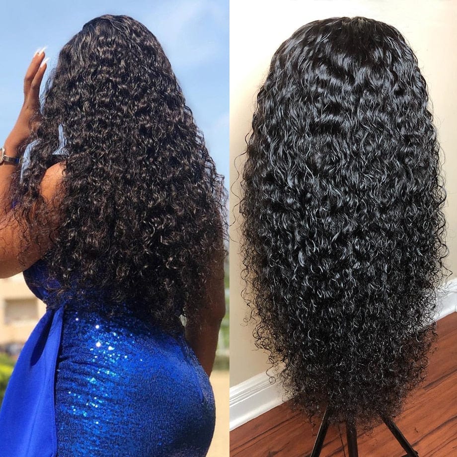 Zetvaa Water Wave Lace Front Wig Wet And Wavy Full Lace Human Hair Wigs For Women 30 32 Inch Loose Deep 250 Density Hd Lace Frontal Wig
