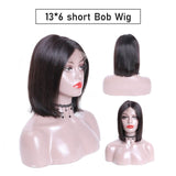 Zetvaa wig Natural Color / 14inches / 150% 150% Density  Short Bob Blonde Human Hair Wig