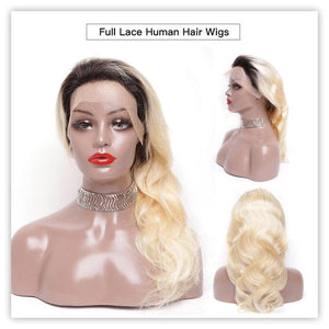 Zetvaa Wigs Honey Blonde Pre Plucked Full Lace Human Hair Wigs