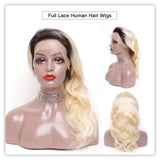 Zetvaa Wigs Honey Blonde Pre Plucked Full Lace Human Hair Wigs